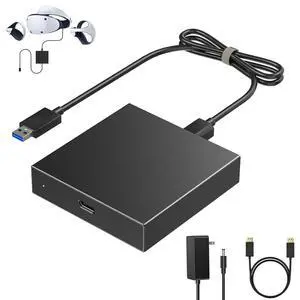 PC Adapter for VR2 Headset Designed for VR2 Gaming with Windows PC, Compatible with Steam, Stable Signal Conversion, Expand VR Game Library, Durable Aluminum Alloy Housing PC Adapter for VR2 Headset Designed for VR2 Gaming with Windows PC, Compatible with Steam, Stable Signal Conversion, Expand VR Game Library, Durable Aluminum Alloy Housing