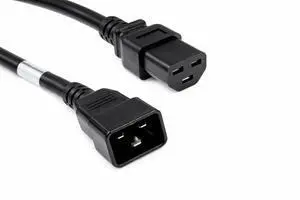 Heavy Duty C20 to C21 Power Cord 6ft, 20A/250V, 12 AWG | IEC 60320 C20 Male to C21 Female Power Cable for Server, PDU, UPS and Data Center Equipment, Black Heavy Duty C20 to C21 Power Cord 6ft, 20A/250V, 12 AWG | IEC 60320 C20 Male to C21 Female Power Cable for Server, PDU, UPS and Data Center Equipment, Black