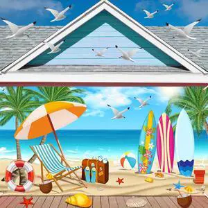 Summer Garage Door Decorations 6 x 13 ft Summer Beach Garage Door Banner Cover Ocean Vacation Beach Backdrop Decoration for Indoor Outdoor Photography Photo Booth Background Hanging Decor Summer Garage Door Decorations 6 x 13 ft Summer Beach Garage Door Banner Cover Ocean Vacation Beach Backdrop Decoration for Indoor Outdoor Photography Photo Booth Background Hanging Decor