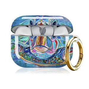 Compatible with AirPod Pro 3 Case, Cute Hard TPU Protective Cover with Keychain, Shockproof Design Case for Women & Girls,Vintage Sea Turtle Compatible with AirPod Pro 3 Case, Cute Hard TPU Protective Cover with Keychain, Shockproof Design Case for Women & Girls,Vintage Sea Turtle
