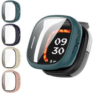 4 Pack Hard PC Screen Protector Case for Fitbit Ace LTE with Tempered Glass, High Sensitivity Anti-Fall Cover Bumper for Google Fitbit Ace LTE 4 Pack Hard PC Screen Protector Case for Fitbit Ace LTE with Tempered Glass, High Sensitivity Anti-Fall Cover Bumper for Google Fitbit Ace LTE