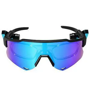 Bluetooth Cycling Glasses, Open-Ear Audio Sunglasses with Wind-Reducing Mic for Cycling, Running, Driving Bluetooth Cycling Glasses, Open-Ear Audio Sunglasses with Wind-Reducing Mic for Cycling, Running, Driving