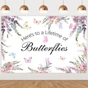 Butterfly Bridal Shower Backdrop Banner 7 * 5ft of Butterflies Backdrop Butterfly Bride Shower Decorations Butterfly Floral Bridal Shower Banner for Bachelorette Wedding Engagement Butterfly Bridal Shower Backdrop Banner 7 * 5ft of Butterflies Backdrop Butterfly Bride Shower Decorations Butterfly Floral Bridal Shower Banner for Bachelorette Wedding Engagement