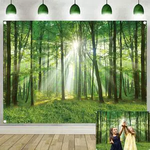 Spring Forest Nature Backdrop Green Forest Trees Photography Background Spring Camping Outdoor Landscape Scenery Party Decorations Banner Booth Props (8x6FT(94 x 70 inch)) Spring Forest Nature Backdrop Green Forest Trees Photography Background Spring Camping Outdoor Landscape Scenery Party Decorations Banner Booth Props (8x6FT(94 x 70 inch))