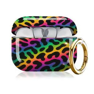 Compatible with AirPod Pro 3rd Generation Case 2025,Fashion Protective Cover with Keychain, Anti-Scratch, Drop Protection,Shockproof Cover for AirPod Pro 3 Women(Colorful Leopard Cheetah Animal) Compatible with AirPod Pro 3rd Generation Case 2025,Fashion Protective Cover with Keychain, Anti-Scratch, Drop Protection,Shockproof Cover for AirPod Pro 3 Women(Colorful Leopard Cheetah Animal)
