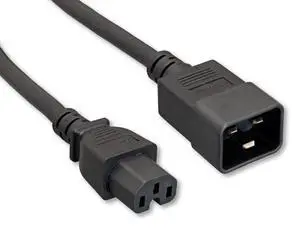 Black 6' Power Cord, IEC320 C15/C20 14AWG C15/C20 Power Cord, Black (ZADA38EG-06) Black 6' Power Cord, IEC320 C15/C20 14AWG C15/C20 Power Cord, Black (ZADA38EG-06)