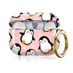 Compatible with AirPod Pro 3rd Generation Case 2025,Fashion Protective Cover with Keychain, Anti-Scratch, Drop Protection,Shockproof Cover for AirPod Pro 3 Women(Cute Penguins) Compatible with AirPod Pro 3rd Generation Case 2025,Fashion Protective Cover with Keychain, Anti-Scratch, Drop Protection,Shockproof Cover for AirPod Pro 3 Women(Cute Penguins)