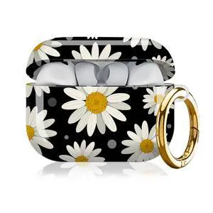 Compatible with AirPod Pro 3rd Generation Case 2025,Fashion Protective Cover with Keychain, Anti-Scratch, Drop Protection,Shockproof Cover for AirPod Pro 3 Women(White Daisy) Compatible with AirPod Pro 3rd Generation Case 2025,Fashion Protective Cover with Keychain, Anti-Scratch, Drop Protection,Shockproof Cover for AirPod Pro 3 Women(White Daisy)