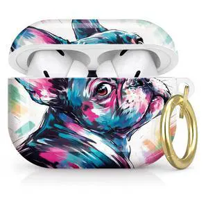 Compatible with AirPod Pro 2nd/1st Generation Case Cover with Key Chain,Full Protective Shockproof Wireless Headphone Case for Airpod Pro 2023/2022/2019(Colorful Abstract Dog Portrait Art) Compatible with AirPod Pro 2nd/1st Generation Case Cover with Key Chain,Full Protective Shockproof Wireless Headphone Case for Airpod Pro 2023/2022/2019(Colorful Abstract Dog Portrait Art)