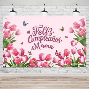 Feliz Cumpleaños Mama Party Banner Mexico Happy Birthday Backdrop for Mother Best Mom Ever I Love Mom Floral Party Decorations Photo Booth Props Feliz Cumpleaños Mama Party Banner Mexico Happy Birthday Backdrop for Mother Best Mom Ever I Love Mom Floral Party Decorations Photo Booth Props