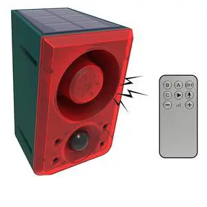 Solar Motion Detector Alarm Light, 130db Sound Warning Security Strobe Siren Light,Gunshot Dog Barking Sound & Recording 20s Custom Message for Farm Villa Barn Yard Chicken Coop (1PCS) Solar Motion Detector Alarm Light, 130db Sound Warning Security Strobe Siren Light,Gunshot Dog Barking Sound & Recording 20s Custom Message for Farm Villa Barn Yard Chicken Coop (1PCS)