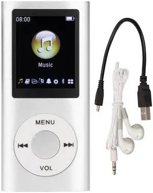 Mini Portable MP3, Stylish Multifunctional Lossless Sound Slim MP3 Music Player, 1.8inch Large LCD Screen Music Player, Portable Digital Lossless Music MP3 Player(Silver) Mini Portable MP3, Stylish Multifunctional Lossless Sound Slim MP3 Music Player, 1.8inch Large LCD Screen Music Player, Portable Digital Lossless Music MP3 Player(Silver)