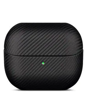 Case for Samsung Galaxy Buds 3 FE / Buds3 Pro/Samsung Buds 3 Case Cover with Lanyard - Made of Vegan Leather - Carbon Fiber Style - Handmade Drop Protection Hard Shell Cover - Black Case for Samsung Galaxy Buds 3 FE / Buds3 Pro/Samsung Buds 3 Case Cover with Lanyard - Made of Vegan Leather - Carbon Fiber Style - Handmade Drop Protection Hard Shell Cover - Black