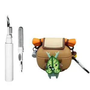 Cute Korok Case Compatible with Bose Ultra Open Earbuds with Keychain | 3D Cartoon Anime Soft Silicone Yahaha Protective Cover for Bose Ultra Open with Cleaning Kit Cute Korok Case Compatible with Bose Ultra Open Earbuds with Keychain | 3D Cartoon Anime Soft Silicone Yahaha Protective Cover for Bose Ultra Open with Cleaning Kit
