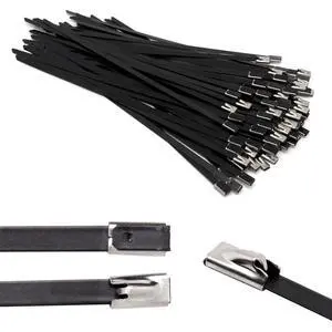 100pcs Metal Zip Ties Heavy Duty Outdoor, 304 Stainless Steel Epoxy Coated Push Mount Zip Ties Black, Self Locking Wire Ties Strap, Chain Link Fence Ties (8inch) 100pcs Metal Zip Ties Heavy Duty Outdoor, 304 Stainless Steel Epoxy Coated Push Mount Zip Ties Black, Self Locking Wire Ties Strap, Chain Link Fence Ties (8inch)