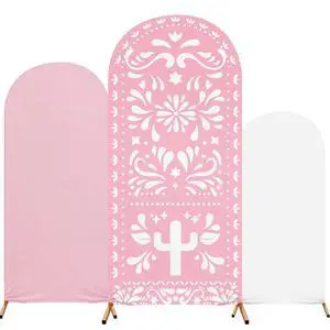 3 Pcs Pink Cielito Lindo Arch Backdrop Cover 4ft 5ft 6ft 2-Sided Stretchy Arch Stand Covers for Mexico Talavera Wedding Birthday Baby Shower Party Decor (Only Cover) 3 Pcs Pink Cielito Lindo Arch Backdrop Cover 4ft 5ft 6ft 2-Sided Stretchy Arch Stand Covers for Mexico Talavera Wedding Birthday Baby Shower Party Decor (Only Cover)