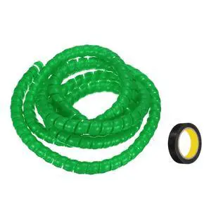 Spiral Cable Wrap 9.8ft/3.0M 20mm Cable Management Sleeve PP Insulation Cord Organizer for Computer Wire Power Cable Gas Pipe Green with Tape Spiral Cable Wrap 9.8ft/3.0M 20mm Cable Management Sleeve PP Insulation Cord Organizer for Computer Wire Power Cable Gas Pipe Green with Tape