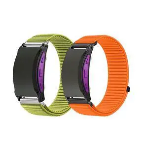 2 Pack Nylon Band Compatible with Shock Clock 3 Bands, Stretch Elastics Nylon Hook Loop Replacement Strap Accessories for Men & Women for Pavlok Shock Clock 3 2 Pack Nylon Band Compatible with Shock Clock 3 Bands, Stretch Elastics Nylon Hook Loop Replacement Strap Accessories for Men & Women for Pavlok Shock Clock 3