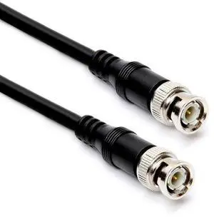 BNC Cable 25ft RG59U 75 Ohm Coaxial Male to Male Video Cable SDI HD for CCTV Security Camera, DVR, Monitor, Surveillance System, Broadcast Video - Black BNC Cable 25ft RG59U 75 Ohm Coaxial Male to Male Video Cable SDI HD for CCTV Security Camera, DVR, Monitor, Surveillance System, Broadcast Video - Black