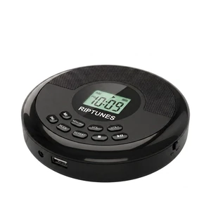 CD Player Portable Rechargeable Battery Bulit-in - Wireless, Dual Speakers Anti-Skip Protection - Compatible MP3 USB- Black CD Player Portable Rechargeable Battery Bulit-in - Wireless, Dual Speakers Anti-Skip Protection - Compatible MP3 USB- Black
