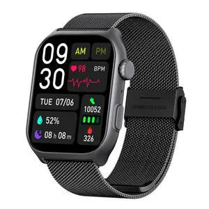 Android Smart Watch for Women - 2.0",IP68 Waterproof Fitness Watches Bluetooth Call (Answer/Call),Heart Rate/Sleep/Pressure/Steps Monitor, Android & iOS,100+ Sports Trackers (Black(Milanese)) Android Smart Watch for Women - 2.0",IP68 Waterproof Fitness Watches Bluetooth Call (Answer/Call),Heart Rate/Sleep/Pressure/Steps Monitor, Android & iOS,100+ Sports Trackers (Black(Milanese))