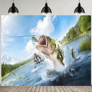 Summer Gone Fishing Happy Birthday Photography Backdrop (5x3FT) - Vinyl Material - Perfect for Parties, Events & Photography Studios Summer Gone Fishing Happy Birthday Photography Backdrop (5x3FT) - Vinyl Material - Perfect for Parties, Events & Photography Studios