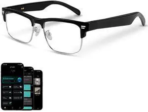 AI Glasses for Men Women, Powered by ChatGPT, AI Real-time Translation,Bluetooth Translator Glasses with Speaker,No Subscription,Smart Glasses for Work Travel-Silver AI Glasses for Men Women, Powered by ChatGPT, AI Real-time Translation,Bluetooth Translator Glasses with Speaker,No Subscription,Smart Glasses for Work Travel-Silver
