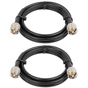 RG8x Jumper Cable 6ft,2 Pack PL259 Jumper Cable,CB Coax Cable 50 Ohm,UHF PL259 Male to Male Low Loss CB Antenna Cable for CB Radio,HAM Radio, VHF Radio, SWR Meter, Antenna Analyzer RG8x Jumper Cable 6ft,2 Pack PL259 Jumper Cable,CB Coax Cable 50 Ohm,UHF PL259 Male to Male Low Loss CB Antenna Cable for CB Radio,HAM Radio, VHF Radio, SWR Meter, Antenna Analyzer