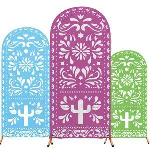 3 Pcs Mexican Arch Backdrop Cover 4ft 5ft 6ft 2-Sided Stretchy Arch Stand Covers for Mexico Talavera Wedding Birthday Baby Shower Party Decor (Only Cover) 3 Pcs Mexican Arch Backdrop Cover 4ft 5ft 6ft 2-Sided Stretchy Arch Stand Covers for Mexico Talavera Wedding Birthday Baby Shower Party Decor (Only Cover)