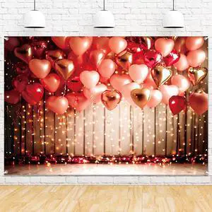 8x6ft Valentine Day Photo Backdrop Happy Valentines Day Photography Background Red Love Heart Balloons Wall Banner Bridal Shower Engagement Wedding Party Decoratins Supplies 8x6ft Valentine Day Photo Backdrop Happy Valentines Day Photography Background Red Love Heart Balloons Wall Banner Bridal Shower Engagement Wedding Party Decoratins Supplies