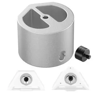 Starlink Mini Tripod Adapter Fits 2026-2024 Mini Pipe Mount, CNC Aluminum | 1/4''-20 & 3/8"-16 Thread, Starlink Mini Accessories for Quick Release Plates, Tripods, Clamps,Ram and Ball Mounts,Silver Starlink Mini Tripod Adapter Fits 2026-2024 Mini Pipe Mount, CNC Aluminum | 1/4''-20 & 3/8"-16 Thread, Starlink Mini Accessories for Quick Release Plates, Tripods, Clamps,Ram and Ball Mounts,Silver