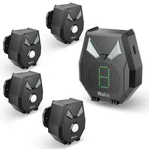 Solar Driveway Alarm Wireless Outside Weatherproof 1/3 Mile Long Range, Outdoor Motion Sensor Detector Alarm Driveway Alert System with Rechargeable Battery/Expandable (4 Sensors &1 Receiver Set) Solar Driveway Alarm Wireless Outside Weatherproof 1/3 Mile Long Range, Outdoor Motion Sensor Detector Alarm Driveway Alert System with Rechargeable Battery/Expandable (4 Sensors &1 Receiver Set)