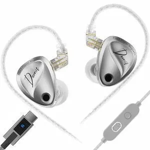 KZ Duonic Live Streamer HD Dual-Mic Earbuds,Precision FPS Sound Esport IEM, DSP Mode,All-in-One Gaming Audio Earphone (DSP with mic, Silver Standard) KZ Duonic Live Streamer HD Dual-Mic Earbuds,Precision FPS Sound Esport IEM, DSP Mode,All-in-One Gaming Audio Earphone (DSP with mic, Silver Standard)