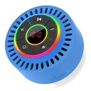 Bluetooth Speaker, Shower Speaker IPX7 Waterproof, Speakers Bluetooth Wireless with Rich Bass, Portable Speaker with LED Light, Suction Cup,8H Playtime, for Bathroom Party Beach, Ideal Gifts, Purple Bluetooth Speaker, Shower Speaker IPX7 Waterproof, Speakers Bluetooth Wireless with Rich Bass, Portable Speaker with LED Light, Suction Cup,8H Playtime, for Bathroom Party Beach, Ideal Gifts, Purple
