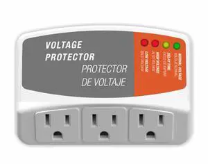 3 Outlet Refrigerator Surge Protector, 1800W 120V/15A Wall Plug | Over & Under Voltage Protection 3-Minute Delay UL94 Flame-Retardant CE Certified Appliance Safety 3 Outlet Refrigerator Surge Protector, 1800W 120V/15A Wall Plug | Over & Under Voltage Protection 3-Minute Delay UL94 Flame-Retardant CE Certified Appliance Safety