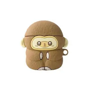 Wireless Charging Earphone Case Compatible with Airpods 4, Cute Animal Monkey Design Soft Silicone Full Body Protective Skin Cover, Kids Girls Women Cartoon Earbuds Accessories Wireless Charging Earphone Case Compatible with Airpods 4, Cute Animal Monkey Design Soft Silicone Full Body Protective Skin Cover, Kids Girls Women Cartoon Earbuds Accessories