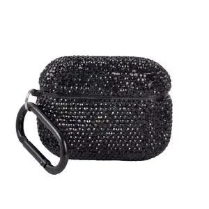 for AirPods Pro 3 Case Cover (2025), Glitter Sparkle Bling Diamond Hard Shell with Metal Lanyard, Compatible with AirPods Pro 3rd Generation Charging Case, Shockproof Protective Case (Black) for AirPods Pro 3 Case Cover (2025), Glitter Sparkle Bling Diamond Hard Shell with Metal Lanyard, Compatible with AirPods Pro 3rd Generation Charging Case, Shockproof Protective Case (Black)