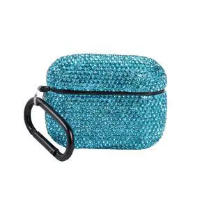 for AirPods Pro 3 Case Cover (2025), Glitter Sparkle Bling Hard Shell with Metal Lanyard, Compatible with AirPods Pro 3rd Generation Charging Case, Shockproof Protective Case (Azure) for AirPods Pro 3 Case Cover (2025), Glitter Sparkle Bling Hard Shell with Metal Lanyard, Compatible with AirPods Pro 3rd Generation Charging Case, Shockproof Protective Case (Azure)
