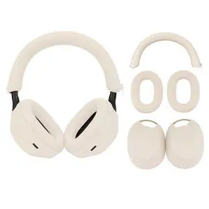 3 Set Case Cover for Sony WH-1000XM5 Headphones,Embody Ear Pad Cover/Headband Cover/Ear Cover Soft Silicone Headphones AccessoriesOff White 3 Set Case Cover for Sony WH-1000XM5 Headphones,Embody Ear Pad Cover/Headband Cover/Ear Cover Soft Silicone Headphones AccessoriesOff White