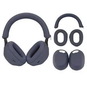 3 Set Case Cover for Sony WH-1000XM5 Headphones,Embody Ear Pad Cover/Headband Cover/Ear Cover Soft Silicone Headphones AccessoriesBlue 3 Set Case Cover for Sony WH-1000XM5 Headphones,Embody Ear Pad Cover/Headband Cover/Ear Cover Soft Silicone Headphones AccessoriesBlue