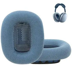 Replacement Ear Cushions for AirPods Max 1 Over-Ear Headphones,Mesh Fabric Covered Earpads with Memory Foam and Magnet (Sky Blue) Replacement Ear Cushions for AirPods Max 1 Over-Ear Headphones,Mesh Fabric Covered Earpads with Memory Foam and Magnet (Sky Blue)
