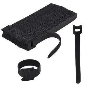 Reusable Cable Ties with Hook and Loop, 60 Pack 8 Inch Heavy Duty Black Straps for Wire Management, Cord Organization for Home Office, Garage, Data Centers Reusable Cable Ties with Hook and Loop, 60 Pack 8 Inch Heavy Duty Black Straps for Wire Management, Cord Organization for Home Office, Garage, Data Centers