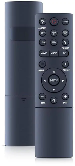 New Soundbar Remote Control Replacement for TCL TS8132 Alto 8+ 3.1.2 Channel TS8212 TS8212-NA Alto 8+ 2.1.2 Channel Dolby Atmos Sound Bar and TS8111 TS8111-NA Alto 8i 2.1 Channel Dolby Atmos Sound Bar New Soundbar Remote Control Replacement for TCL TS8132 Alto 8+ 3.1.2 Channel TS8212 TS8212-NA Alto 8+ 2.1.2 Channel Dolby Atmos Sound Bar and TS8111 TS8111-NA Alto 8i 2.1 Channel Dolby Atmos Sound Bar