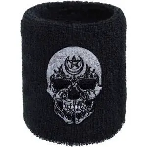 Outdoor Sweat Band for Wrist- Embroidered Heavy Metal Sweat Absorbent Wrist Band - Terrycloth Black Arm Band for Sport (Heavy Metal - Schweißband) Outdoor Sweat Band for Wrist- Embroidered Heavy Metal Sweat Absorbent Wrist Band - Terrycloth Black Arm Band for Sport (Heavy Metal - Schweißband)