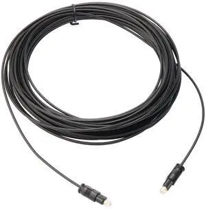 15M Black Digital Fiber Optical Audio SPDIF TosLink Cable 15M Black Digital Fiber Optical Audio SPDIF TosLink Cable