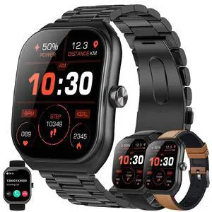 Smart Watches for Men(Answer/Make Call), 2.01" Curved Screen HD Fitness Tracker Watch with Blood Pressure/Heart Rate Monitor, SpO2, Fitness Watch for Men, Smart Watch for Android/iOS Phones (Black) Smart Watches for Men(Answer/Make Call), 2.01" Curved Screen HD Fitness Tracker Watch with Blood Pressure/Heart Rate Monitor, SpO2, Fitness Watch for Men, Smart Watch for Android/iOS Phones (Black)