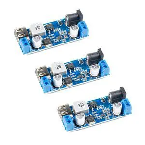 3Pcs XY-3606 DC-DC Step-Down Power Module 9V 12V 24V to 5V 5A Buck Converter Module 9-36V Step Down to USB 5V Transformer Dual Output Voltage Regulator Board 3Pcs XY-3606 DC-DC Step-Down Power Module 9V 12V 24V to 5V 5A Buck Converter Module 9-36V Step Down to USB 5V Transformer Dual Output Voltage Regulator Board