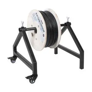 Wire Spool Rack, Cable Caddy - Heavy Duty Welded Steel | Heavy Duty Welded Steel Spool Holder - For Wire, Cable & Cord Spools Wire Spool Rack, Cable Caddy - Heavy Duty Welded Steel | Heavy Duty Welded Steel Spool Holder - For Wire, Cable & Cord Spools