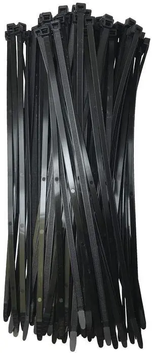Extreme Cold Weather HD Black 14" Inch Cable Zip Ties 120 Pounds Tensile Strength UV Resistant Wire Wrap - 100 Pack - Made in USA Extreme Cold Weather HD Black 14" Inch Cable Zip Ties 120 Pounds Tensile Strength UV Resistant Wire Wrap - 100 Pack - Made in USA