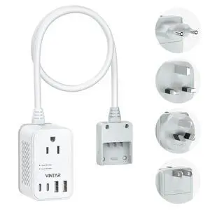 220V to 110V Converter, Travel Voltage Converter US to Europe, 2000W | Universal Travel Adapter, 4 USB Ports(2 USB C), Step Down Transformer, Power Converter Adapter Combo for EU UK JP AUS 220V to 110V Converter, Travel Voltage Converter US to Europe, 2000W | Universal Travel Adapter, 4 USB Ports(2 USB C), Step Down Transformer, Power Converter Adapter Combo for EU UK JP AUS